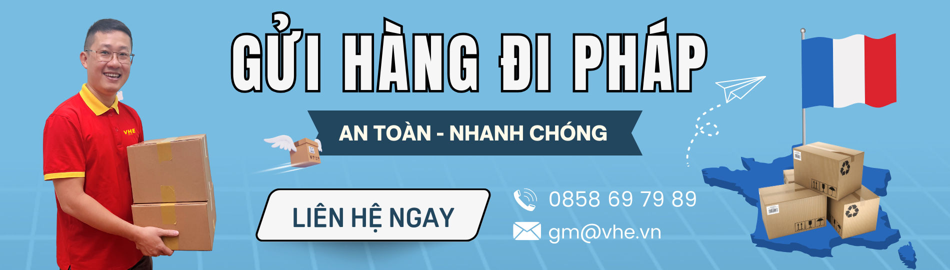 Gửi hàng đi Pháp giá rẻ