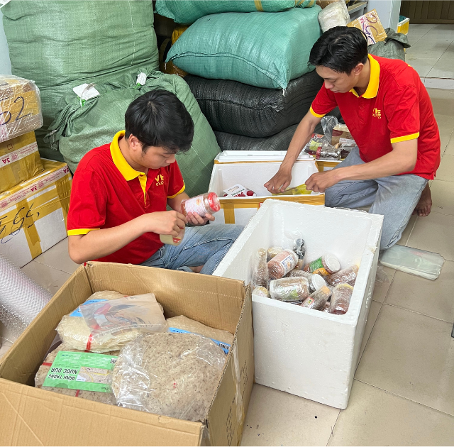 Các bước đóng gói gửi hàng đi