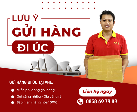 Lưu ý khi gửi hàng đi Úc