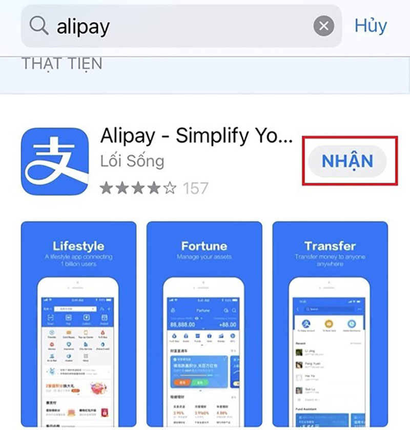 Ứng dụng Alipay