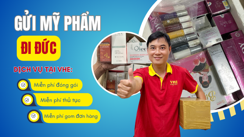 Gửi mỹ phẩm đi Đức