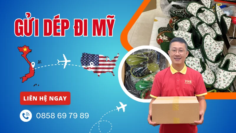 Gửi giày dép đi Mỹ