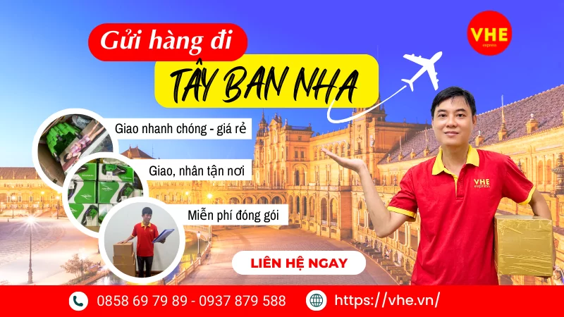 Gửi hàng đi Tây Ban Nha giá rẻ