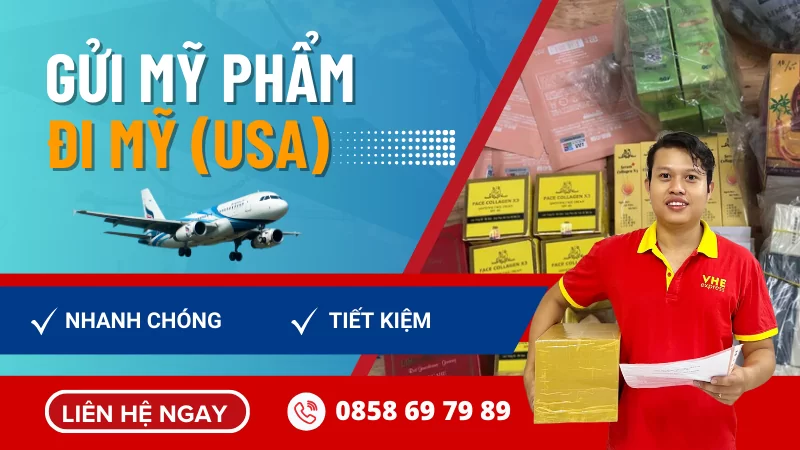 Gửi mỹ phẩm đi Mỹ