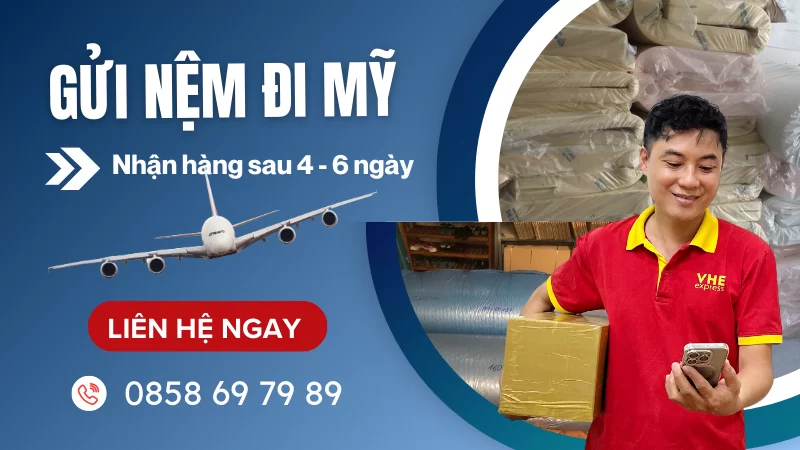 Gửi nệm đi Mỹ