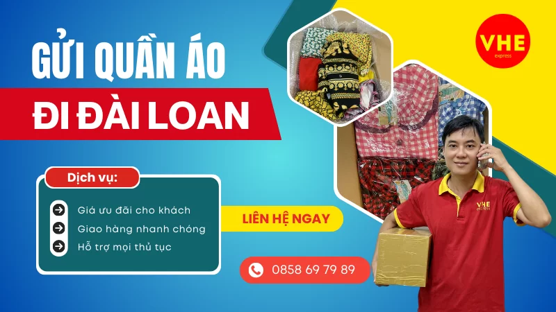 Gửi quần áo đi Đài Loan