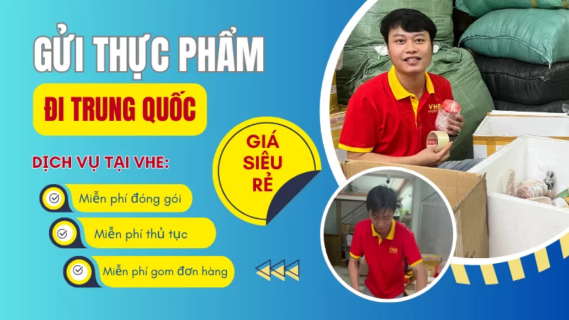 Gửi thực phẩm đi Trung Quốc giá rẻ