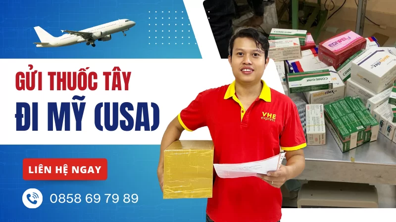 Gửi thuốc tây đi Mỹ