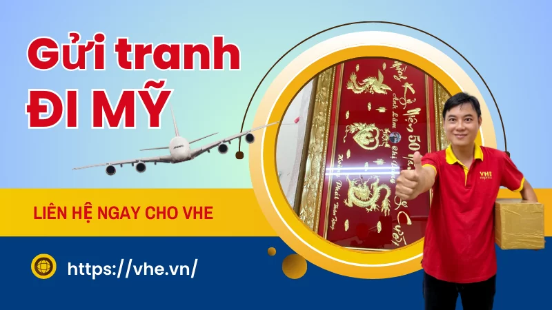 Gửi tranh đi Mỹ