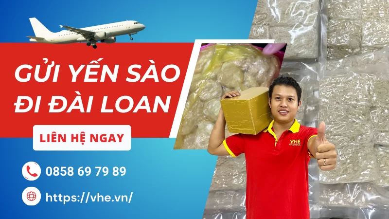 Gửi yến sào đi Đài Loan