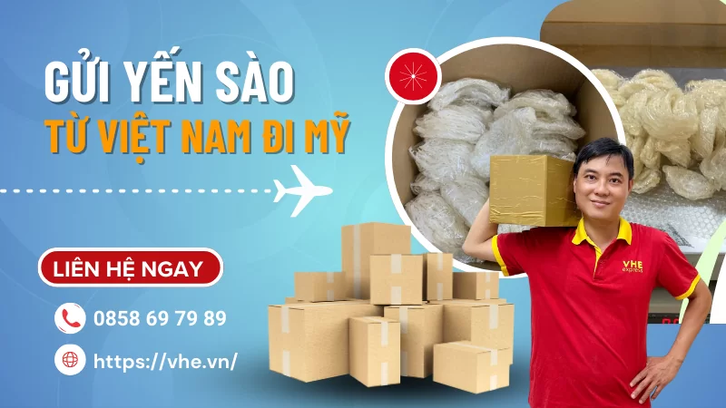 Gửi yến sào đi Mỹ