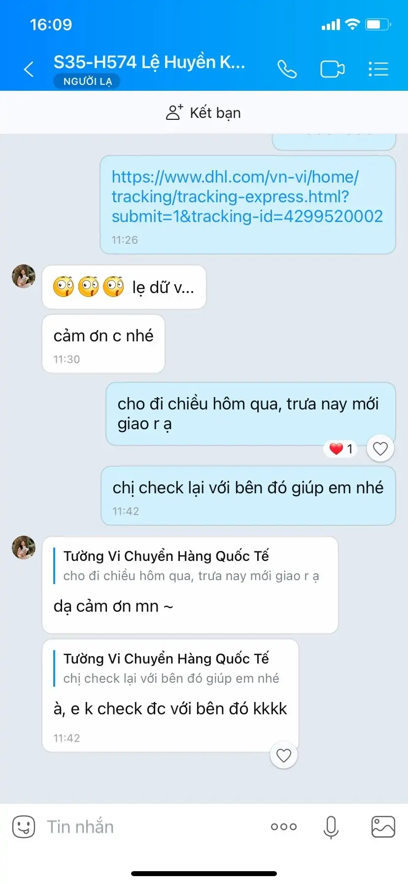 phản hồi của khách hàng